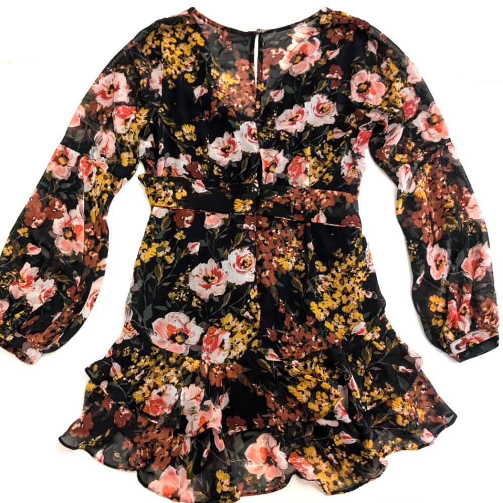 LUXXEL Ruffle Mini Dress - Picture 3 of 12